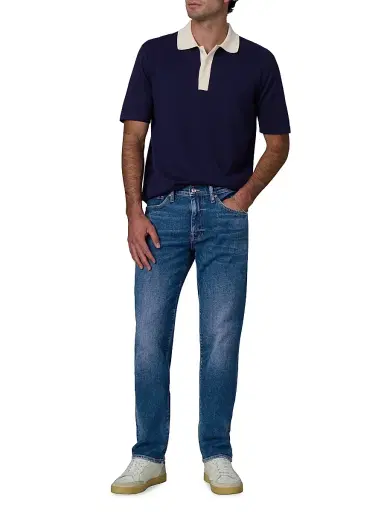 Joe's Jeans Men's Club Cotton Polo Shirt - Baritone Blue - Size XXL | Thumbnail 2