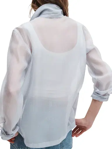 rag & bone Women's Jolene Organza Button-Front Jacket | Thumbnail 4 rag & bone Women's Jolene Organza Button-Front Jacket | Thumbnail 4