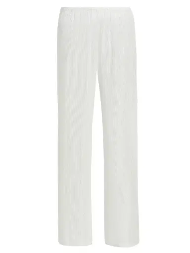 Milly Women's Celina Pinstriped Sheer Cover-Up Pants | Thumbnail 1 Milly Women's Celina Pinstriped Sheer Cover-Up Pants | Thumbnail 1