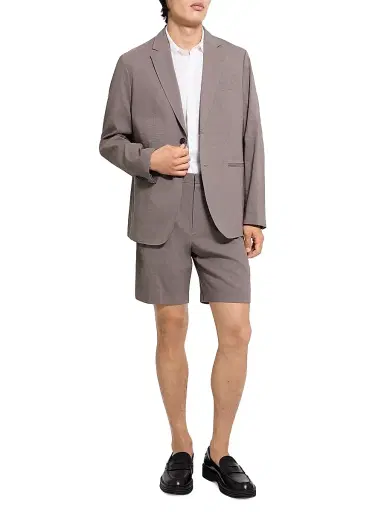 Theory Men's Notch-Lapel Linen-Blend Blazer - Morel - Size 46 | Thumbnail 2 Theory Men's Notch-Lapel Linen-Blend Blazer - Morel - Size 46 | Thumbnail 2