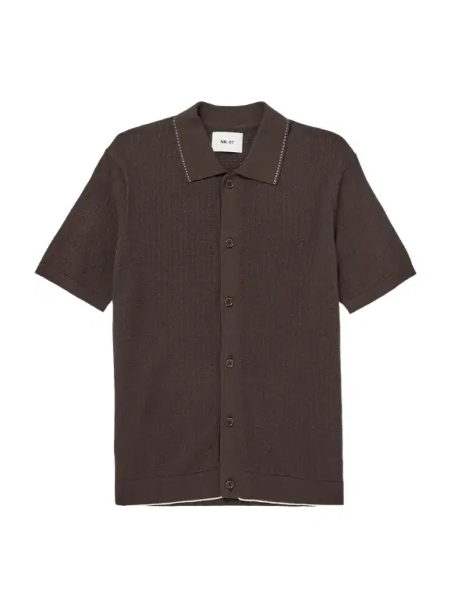 NN07 Nalo 60039 Open-Knit Cotton Shirt