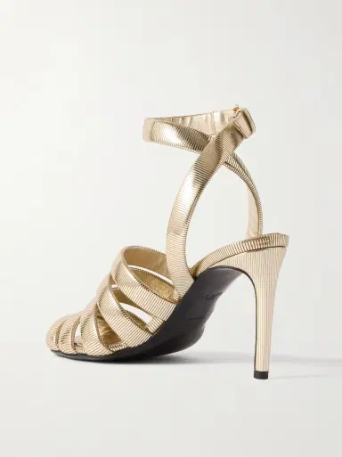 Alaïa Metallic leather sandals | Thumbnail 2 Alaïa Metallic leather sandals | Thumbnail 2