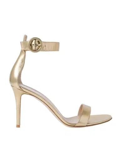 Gianvito Rossi Portofino 85 metallic leather sandals | Thumbnail 1 Gianvito Rossi Portofino 85 metallic leather sandals | Thumbnail 1