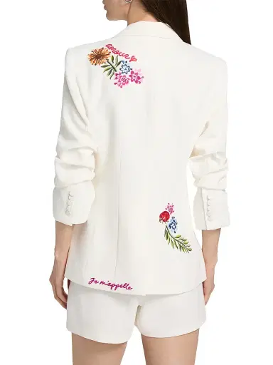 Cinq à Sept Women's Celeste Vine Scrunched Cheyenne Blazer - Multi | Thumbnail 5