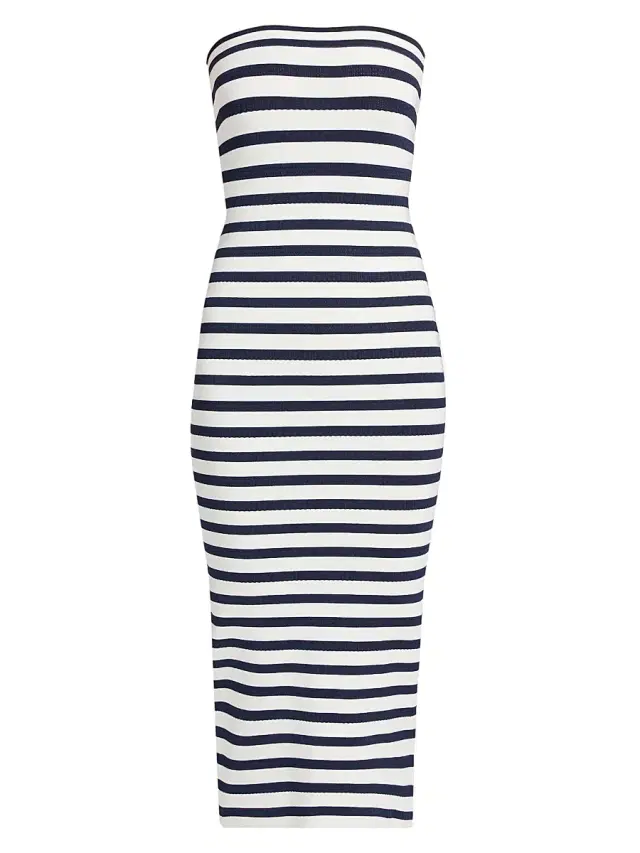Women's Gwynne Striped Strapless Midi-Dress - Sailor Night