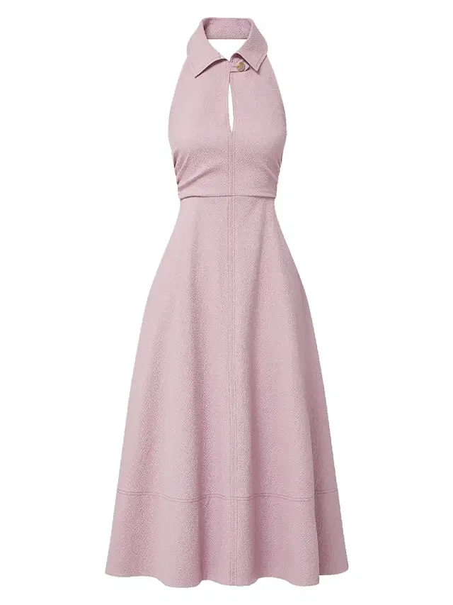 Veronica Beard Women's Marcun Halterneck Stretch-Cotton Midi-Dress - Pale Orchid Haze