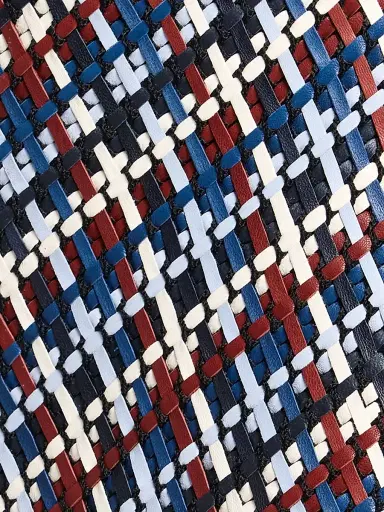 TWP Women's Woven Leather A-Line Midi-Skirt - Blue Multi - Size 2 | Thumbnail 7 TWP Women's Woven Leather A-Line Midi-Skirt - Blue Multi - Size 2 | Thumbnail 7