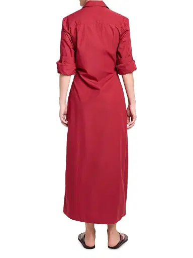 TWP Women's New Earl Cotton Wrap-Style Maxi Shirtdress | Thumbnail 4 TWP Women's New Earl Cotton Wrap-Style Maxi Shirtdress | Thumbnail 4