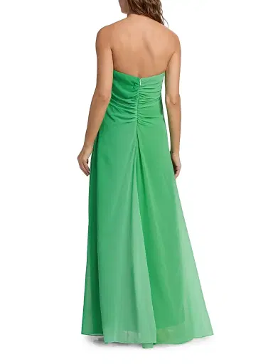 Milly Women's Sunset Stripe Strapless Maxi Dress - Green - Size 8 | Thumbnail 5 Milly Women's Sunset Stripe Strapless Maxi Dress - Green - Size 8 | Thumbnail 5