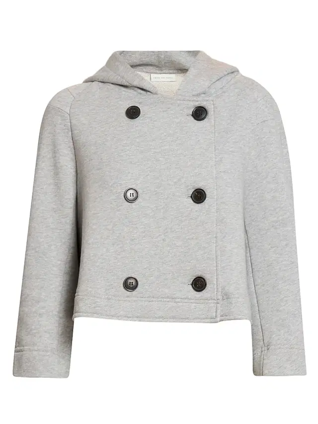 Women's Havipa Cotton Jersey Crop Jacket - Grey Melange