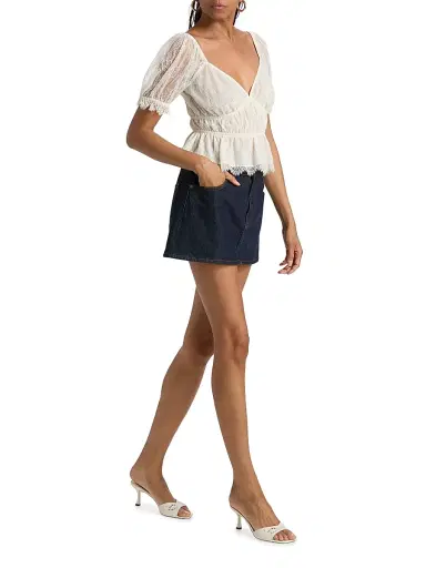 Cami NYC Women's Henrietta Lace Crop Top | Thumbnail 2 Cami NYC Women's Henrietta Lace Crop Top | Thumbnail 2