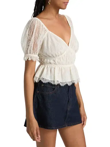 Cami NYC Women's Henrietta Lace Crop Top | Thumbnail 4 Cami NYC Women's Henrietta Lace Crop Top | Thumbnail 4
