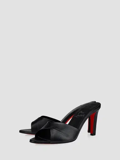 Christian Louboutin Women's Fanny Slide 85MM Leather Mules | Thumbnail 2 Christian Louboutin Women's Fanny Slide 85MM Leather Mules | Thumbnail 2