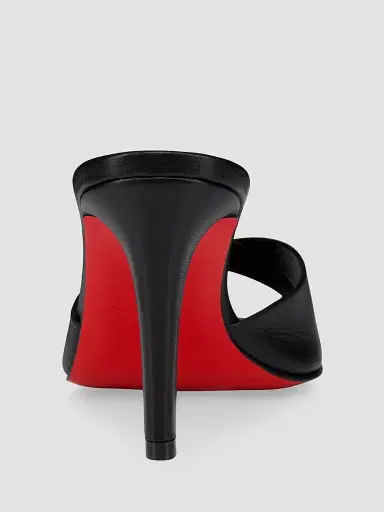 Christian Louboutin Women's Fanny Slide 85MM Leather Mules | Thumbnail 3 Christian Louboutin Women's Fanny Slide 85MM Leather Mules | Thumbnail 3