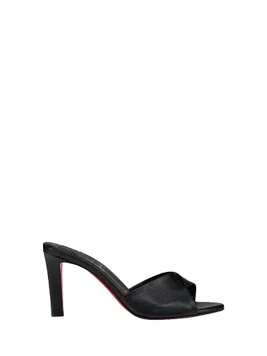 Christian Louboutin Women's Fanny Slide 85MM Leather Mules | Thumbnail 1 Christian Louboutin Women's Fanny Slide 85MM Leather Mules | Thumbnail 1