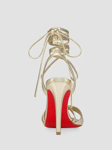 Christian Louboutin Women's Fanny Randa 100MM Leather Sandals | Thumbnail 3 Christian Louboutin Women's Fanny Randa 100MM Leather Sandals | Thumbnail 3