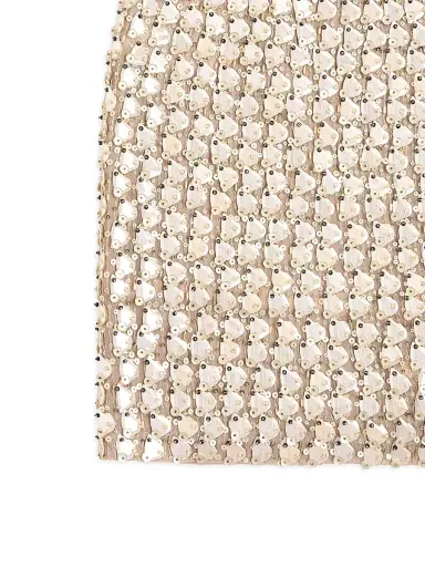 Valentino Garavani Women's Mini Skirt in Embroidered Organza | Thumbnail 6