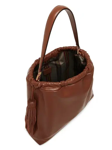 Etro Women's Kalispera Large Leather Shoulder Bag - Walnut | Thumbnail 4
