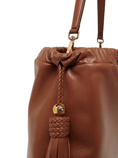Etro Women's Kalispera Large Leather Shoulder Bag - Walnut | Thumbnail 6