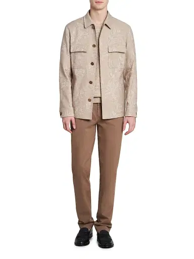 Etro Men's Paisley Cotton-Linen Overshirt | Thumbnail 2 Etro Men's Paisley Cotton-Linen Overshirt | Thumbnail 2