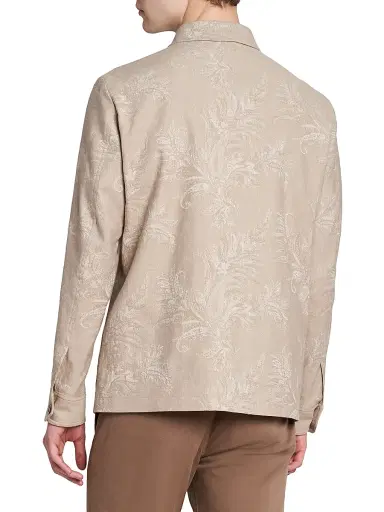 Etro Men's Paisley Cotton-Linen Overshirt | Thumbnail 5 Etro Men's Paisley Cotton-Linen Overshirt | Thumbnail 5