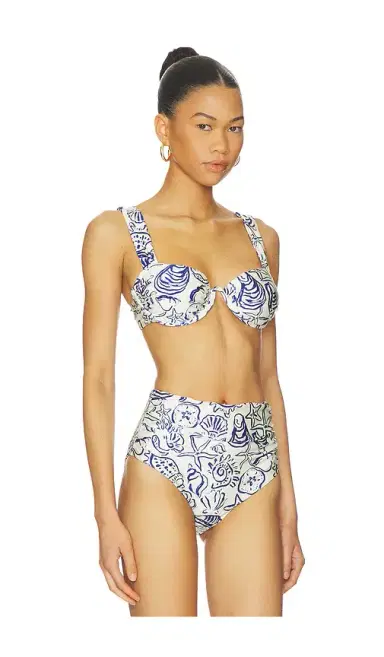 Simkhai Anniston Ruched Cup Bikini Top | Thumbnail 2