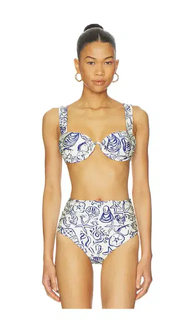 Simkhai Anniston Ruched Cup Bikini Top | Thumbnail 1