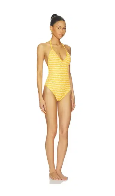 Simkhai Karoline Crochet Halter One Piece | Thumbnail 2 Simkhai Karoline Crochet Halter One Piece | Thumbnail 2