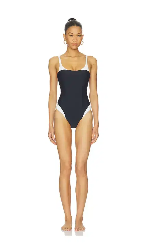 SIMKHAI Char Color Blocked One Piece