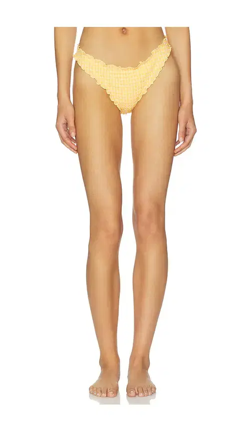 SIMKHAI Maelie Ruched Bikini Bottom