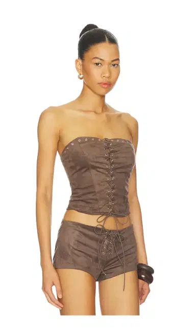 superdown Spence Faux Suede Top | Thumbnail 2 superdown Spence Faux Suede Top | Thumbnail 2