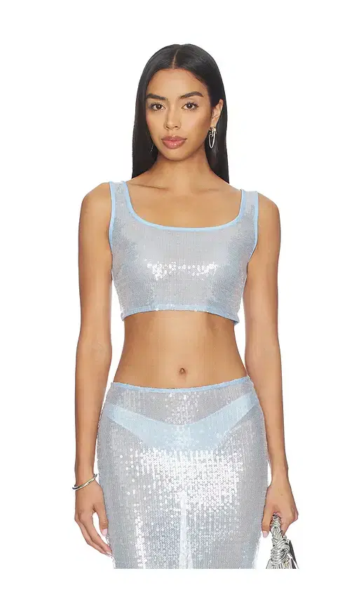 Melie Sequin Top