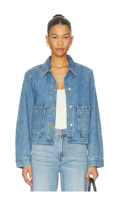 Madewell Chore Cropped Denim Jacket | Thumbnail 1
