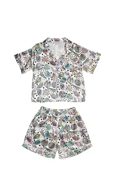 MINI DREAMERS Kids Seashell Short Set | Thumbnail 1