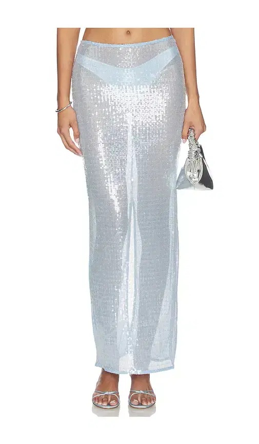 Melie Sequin Maxi Skirt