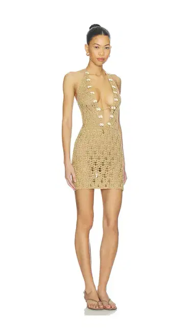 MORE TO COME Tamia Crochet Mini Dress | Thumbnail 2