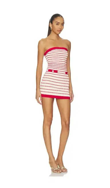 Lovers and Friends Maeve Strapless Stripe Mini Dress | Thumbnail 2 Lovers and Friends Maeve Strapless Stripe Mini Dress | Thumbnail 2