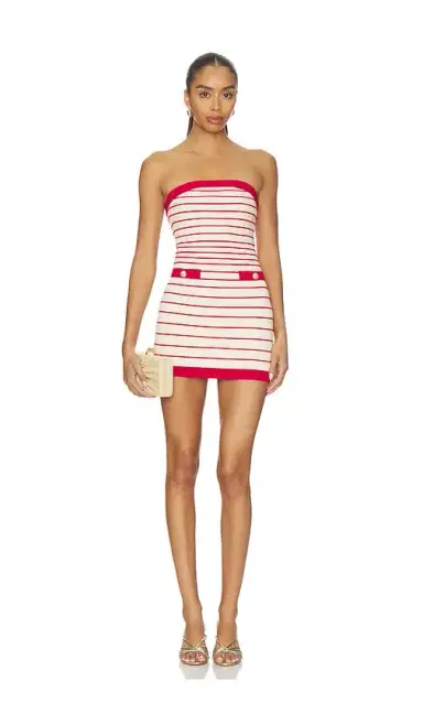Lovers and Friends Maeve Strapless Stripe Mini Dress | Thumbnail 1 Lovers and Friends Maeve Strapless Stripe Mini Dress | Thumbnail 1