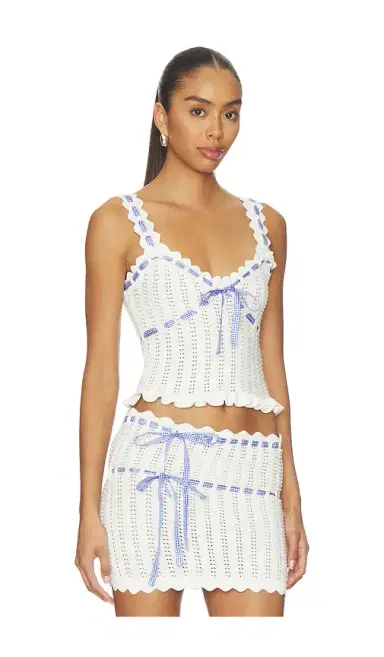 MAJORELLE Ammelie Pointelle Tank | Thumbnail 2