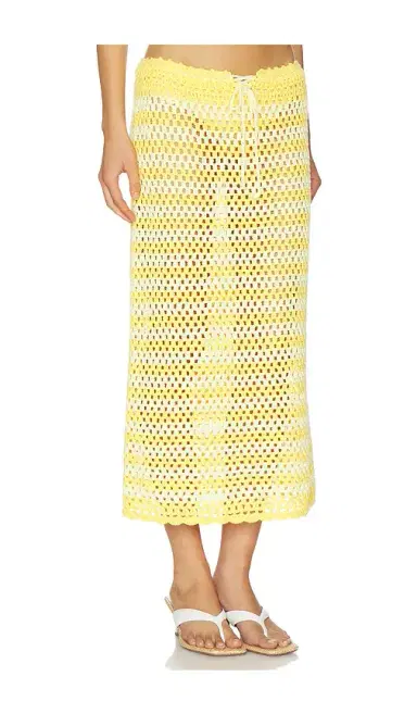 Simkhai Welles Crochet Midi Skirt | Thumbnail 2