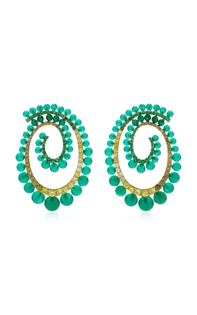 Anabela Chan Petite Emerald Vortex Earrings | Thumbnail 4