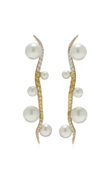 Anabela Chan Snowflower Blades Of Grass Earrings | Thumbnail 4 Anabela Chan Snowflower Blades Of Grass Earrings | Thumbnail 4