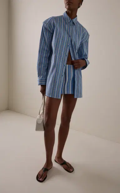 The Frankie Shop Hera Cotton-Blend Mini Skirt | Thumbnail 2 The Frankie Shop Hera Cotton-Blend Mini Skirt | Thumbnail 2