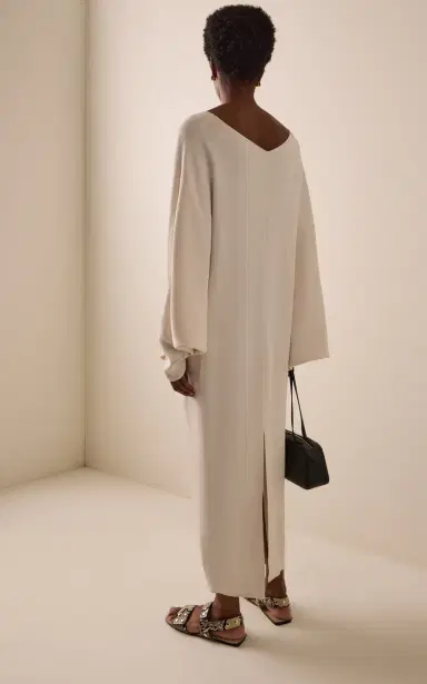 The Frankie Shop Lilia Crepe Maxi Kaftan Dress | Thumbnail 4 The Frankie Shop Lilia Crepe Maxi Kaftan Dress | Thumbnail 4