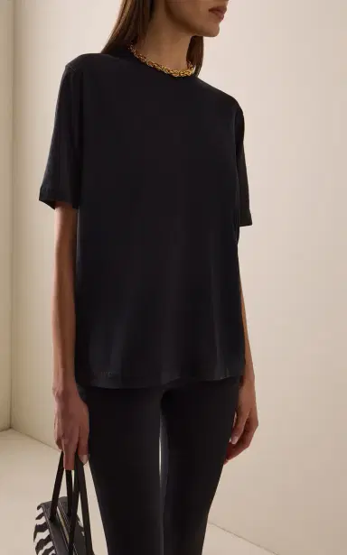 The Frankie Shop Harper Cotton T-Shirt | Thumbnail 3 The Frankie Shop Harper Cotton T-Shirt | Thumbnail 3