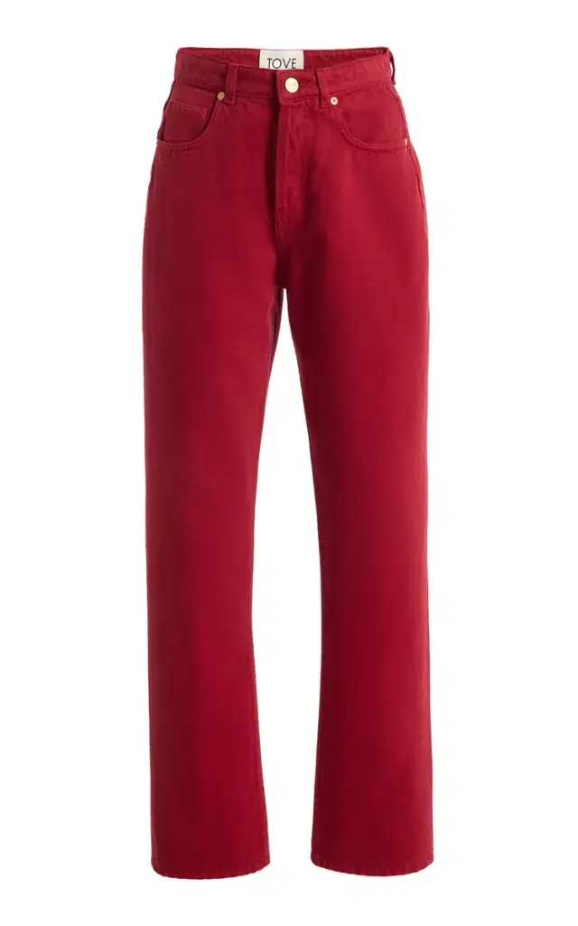 Tove Senna Rigid Mid-Rise Straight-Leg Jeans