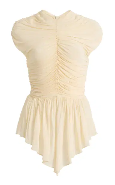 Tove Gabor Ruffled Jersey Top | Thumbnail 6