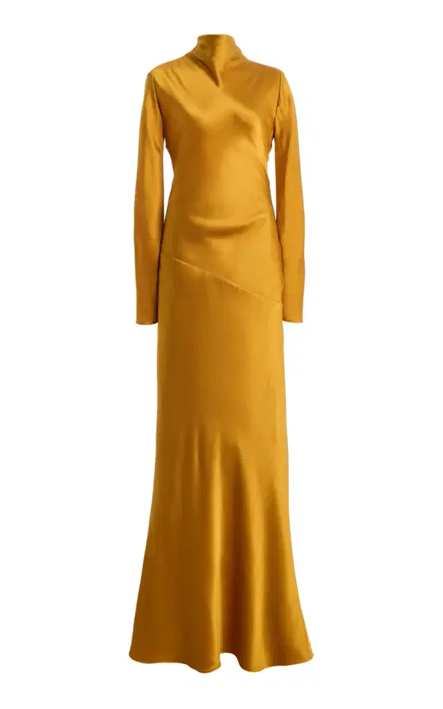 Gio Ruffled Silk Maxi Dress