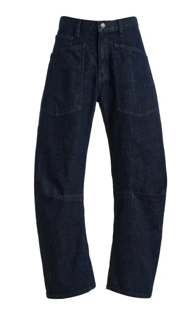 NILI LOTAN Shon Rigid Mid-Rise Wide-Leg Jeans