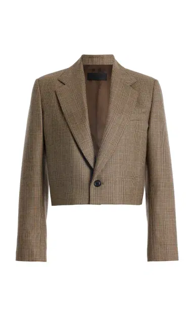 Nili Lotan Swan Checked Wool Jacket | Thumbnail 2